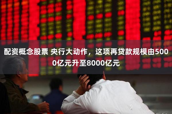 配资概念股票 央行大动作，这项再贷款规模由5000亿元升至8000亿元
